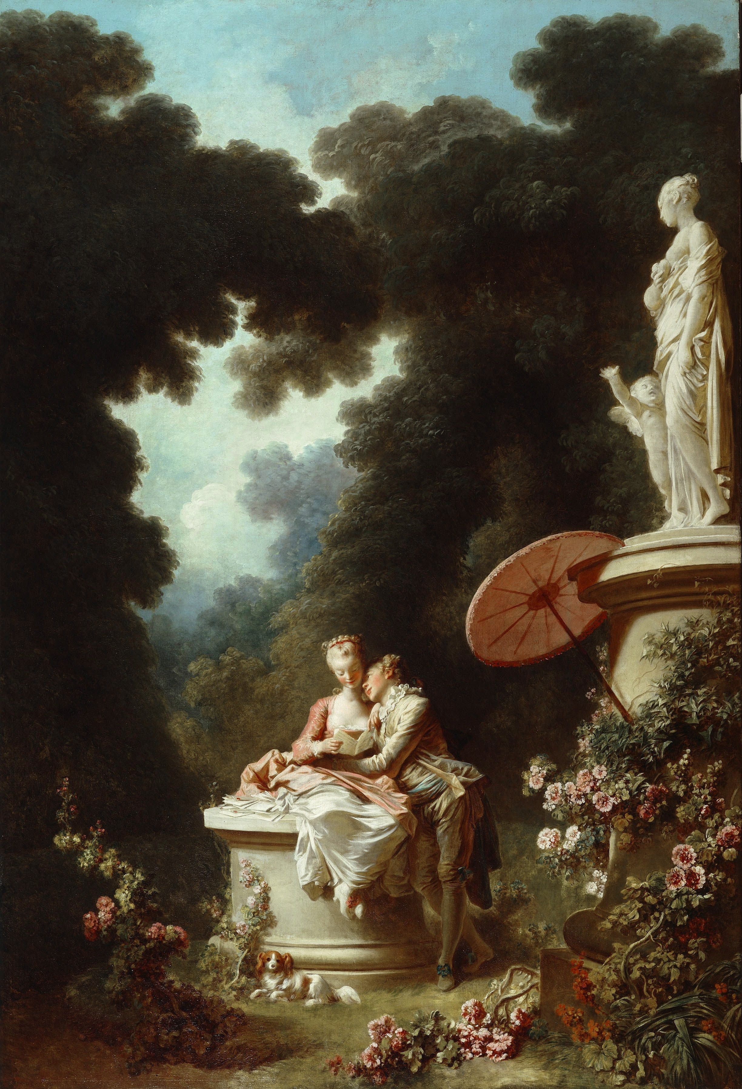 The Progress of Love: Love Letters - Jean-Honoré Fragonard