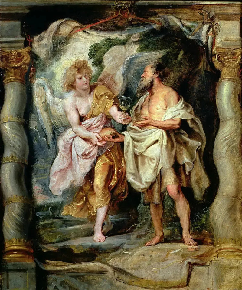The Prophet Elijah fed by an angel - Peter Paul Rubens