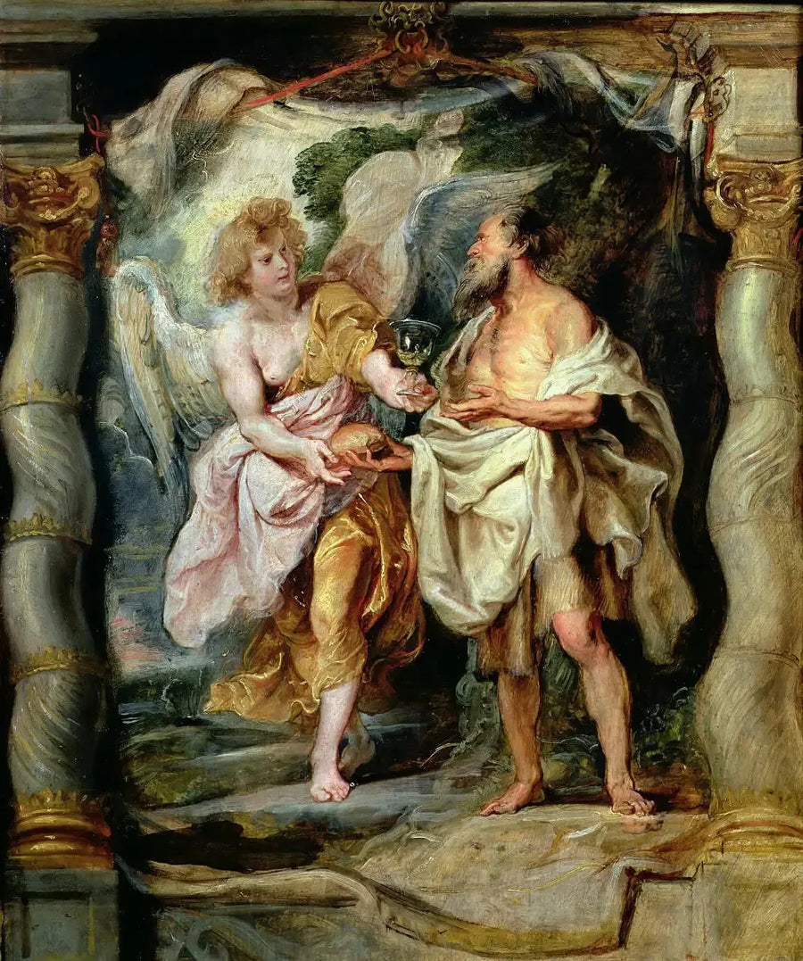 The Prophet Elijah fed by an angel - Peter Paul Rubens