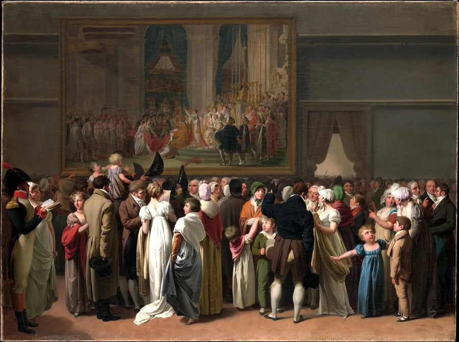 The Public watching the "Coronation" by David at the Louvre - Louis-Léopold Boilly