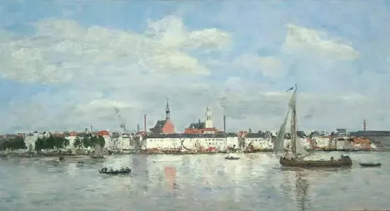 The Quai in Antwerp (1874) - Eugène Boudin