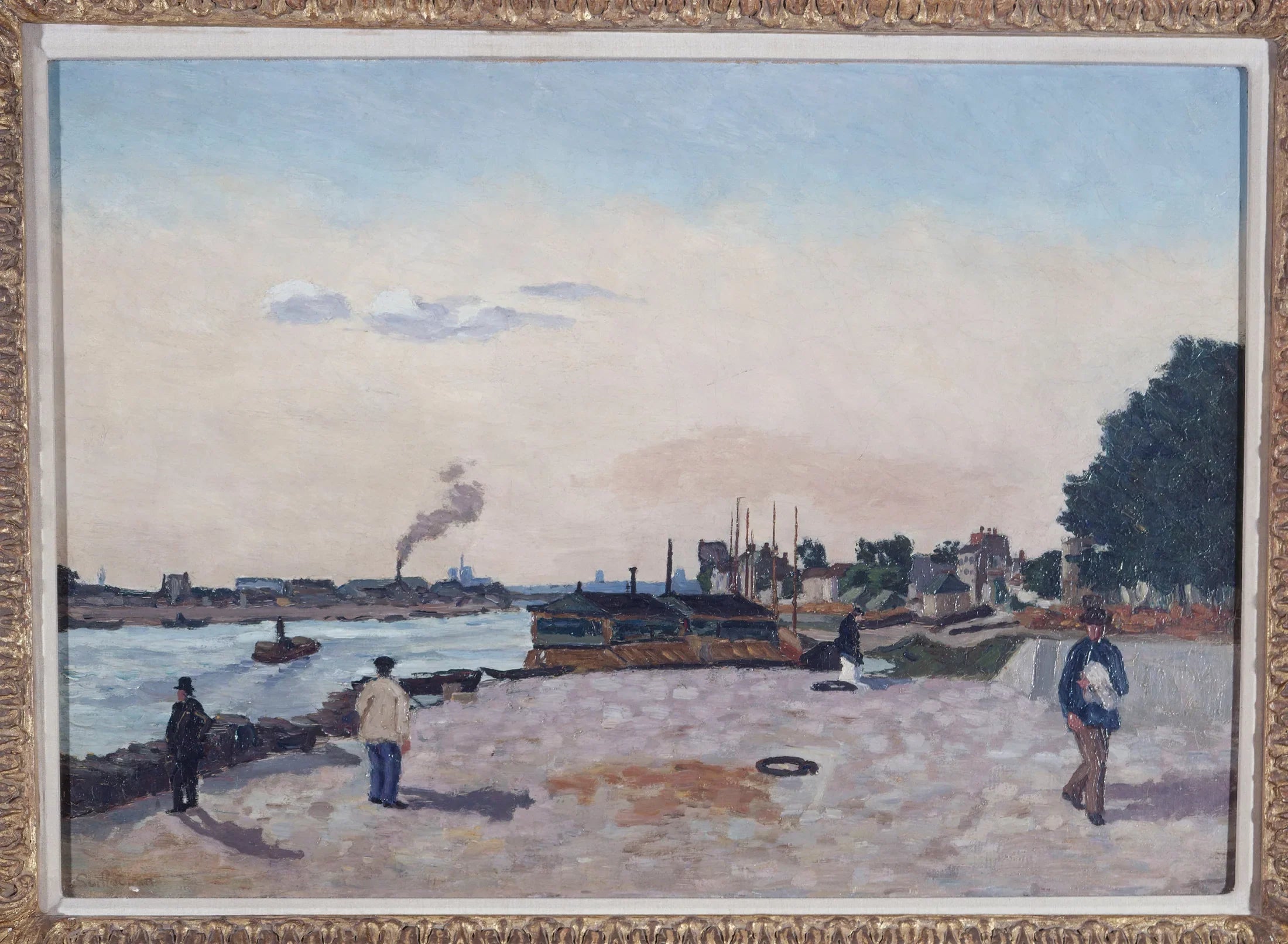 Le quai de Bercy, vers 1874 - Armand Guillaumin image 1 reproduction d’œuvre d’art à l’huile