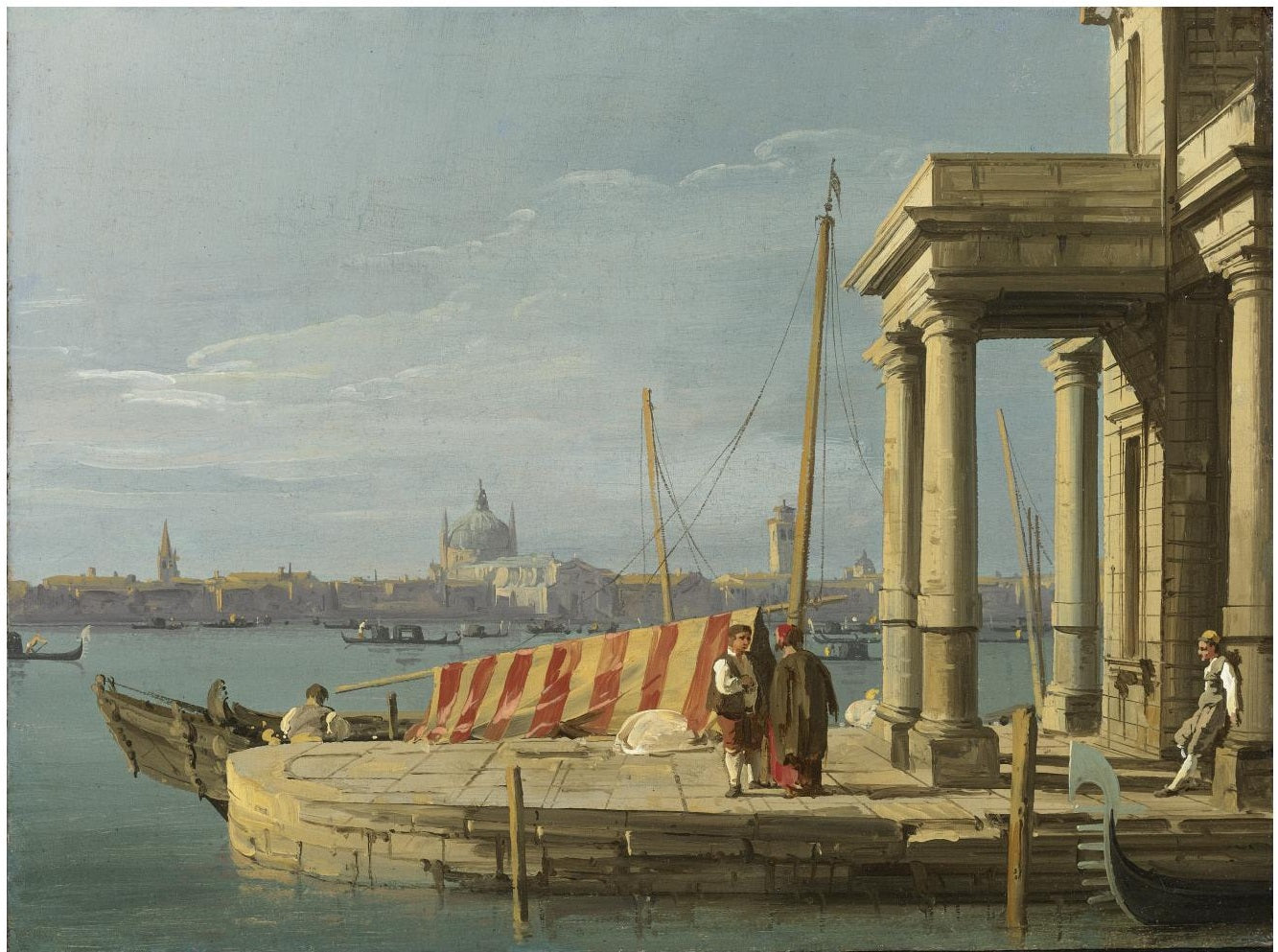 The Quai de la Pointe de la Douane - Canaletto