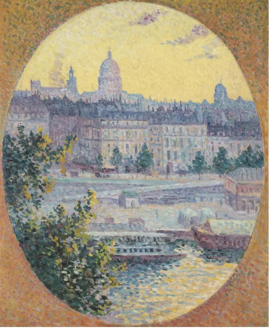 The Quai de Montebello and the Sainte-Geneviève Hill - Maximilien Luce