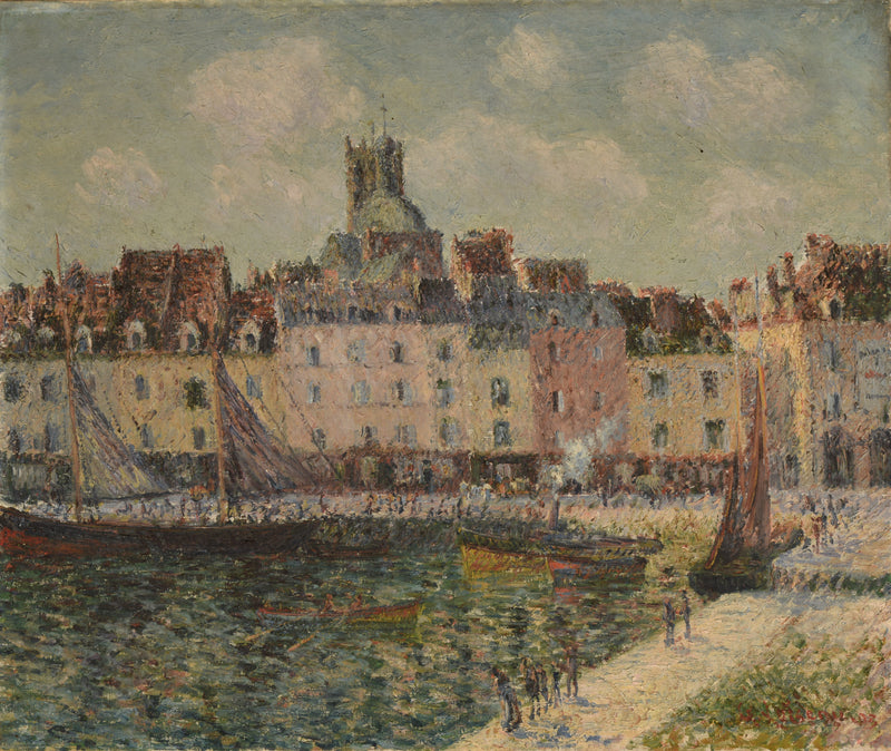 The Quai Duquesne in Dieppe - Gustave Loiseau
