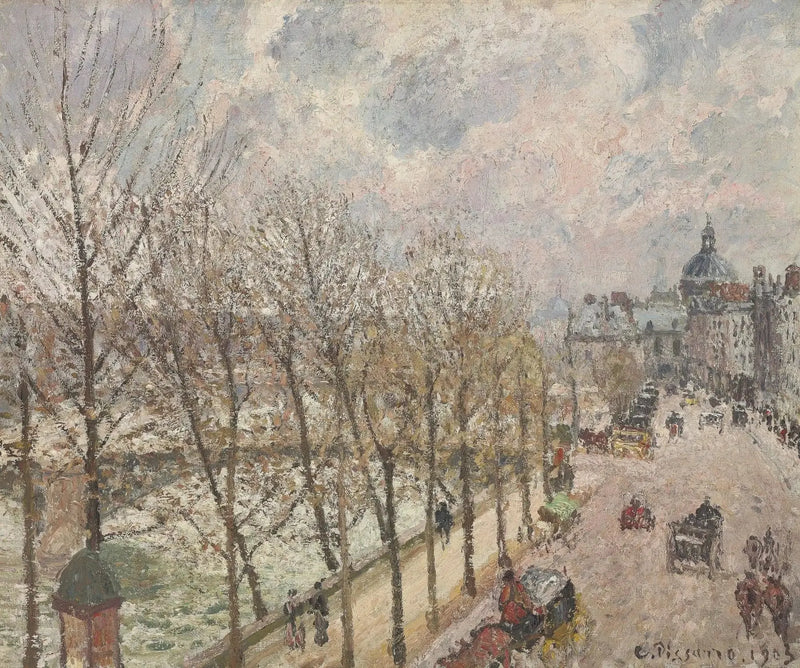 The Quai Malaquais and the Institute, Spring - Camille Pissarro