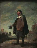 The Queteur with a rattle in hand - David Teniers the Younger