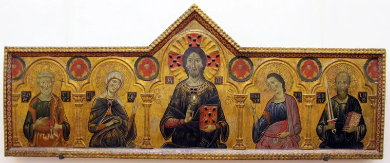 The Redeemer between the Virgin and three saints - Cosimo Rosselli