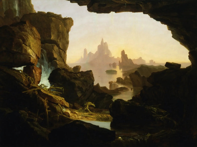 The Flood Waters Reflux - Thomas Cole