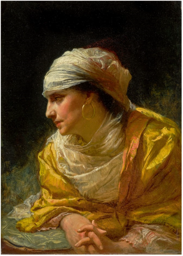 The gaze - Frederick Arthur Bridgman