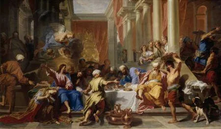The Meal at Simon's - Jean-Baptiste Jouvenet