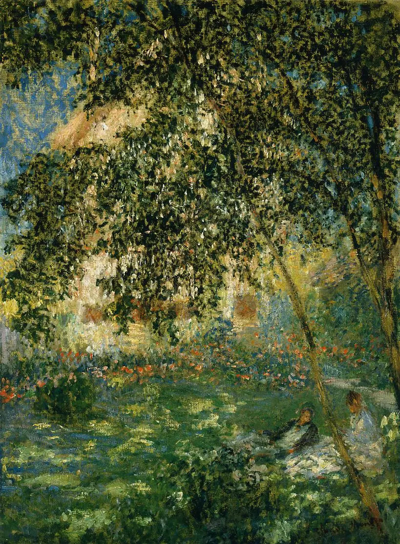 Le repos dans le jardin, Argenteuil - Claude Monet image 1 copie de tableau peinte à la main
