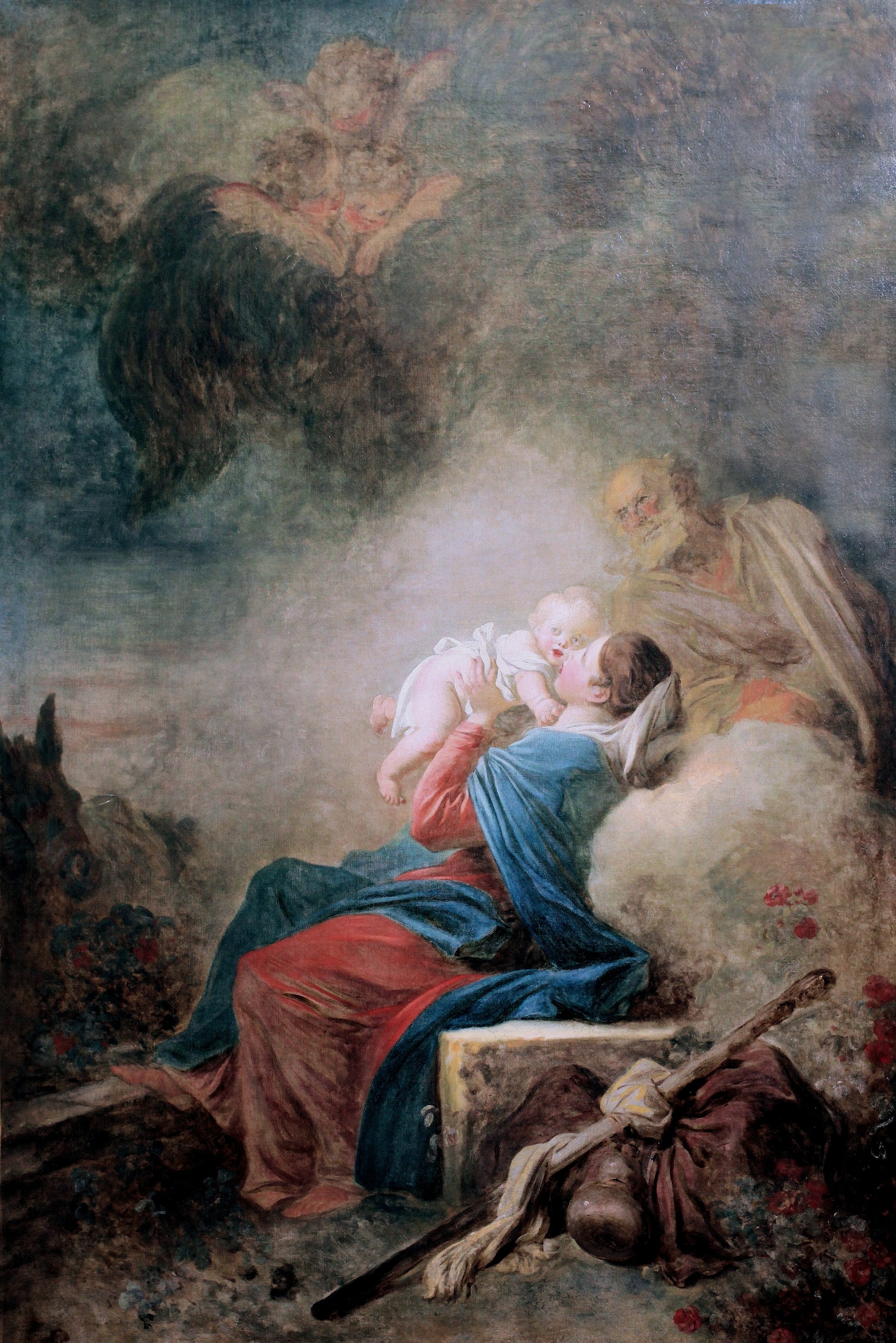 The Rest of the Holy Family - Jean-Honoré Fragonard