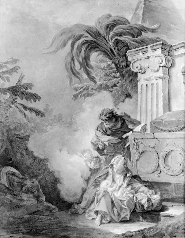The Rest of the Holy Family during the Flight into Egypt - François Boucher