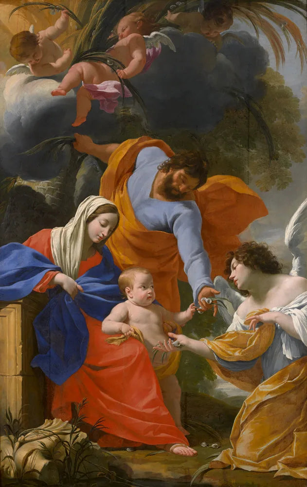 The Rest of the Holy Family - Simon Vouet