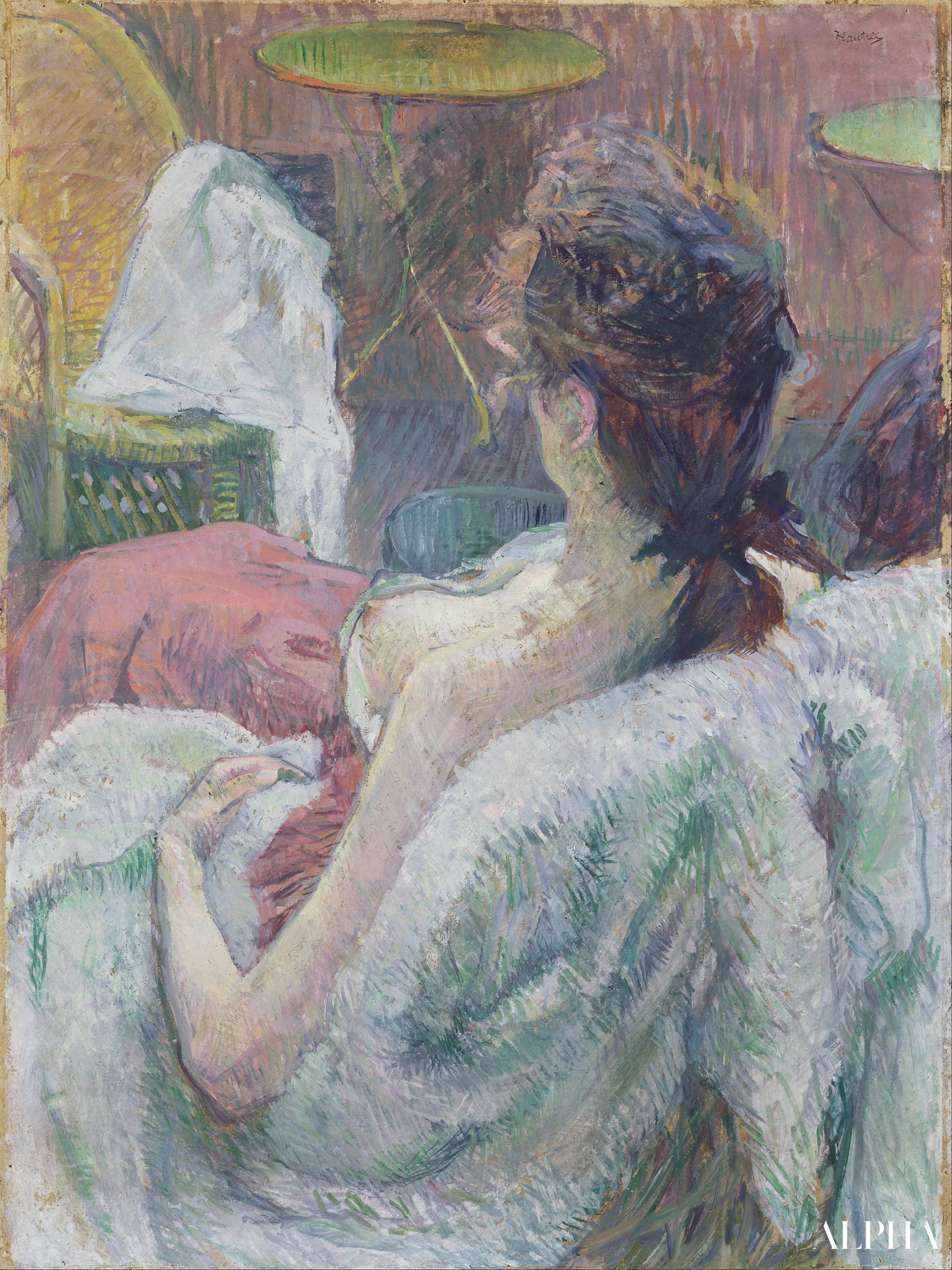 The Rest of the Model - Toulouse Lautrec - High-end reproductions of paintings and artworks