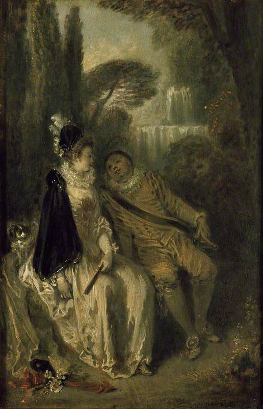 The Graceful Rest - Antoine Watteau