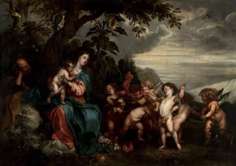 The Repose during the Flight into Egypt - Antoine van Dyck