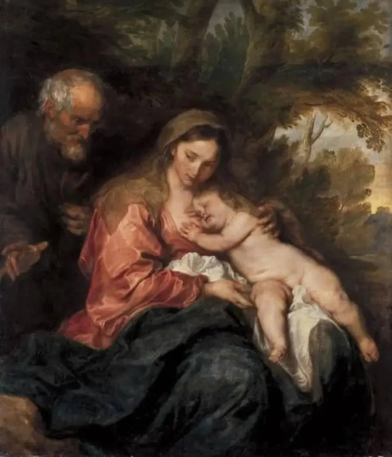 The Rest during the Flight into Egypt - Antoine van Dyck