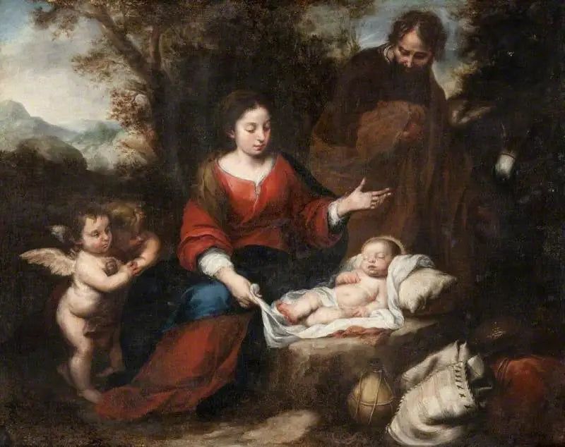 The Rest During the Flight into Egypt - Bartolomé Esteban Murillo