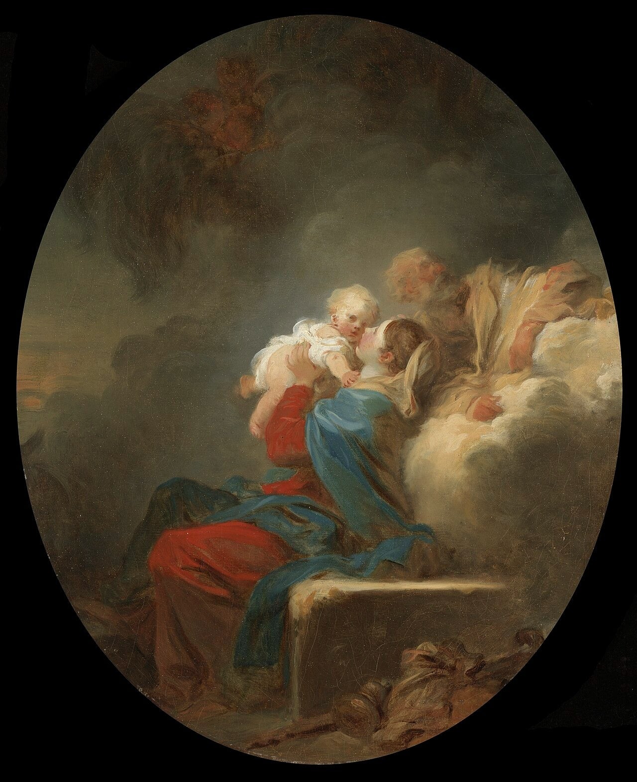The Repose During the Flight into Egypt - Jean-Honoré Fragonard