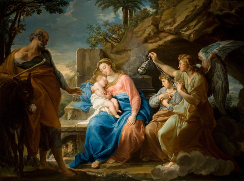 The Repose during the Flight into Egypt - Pompeo Batoni