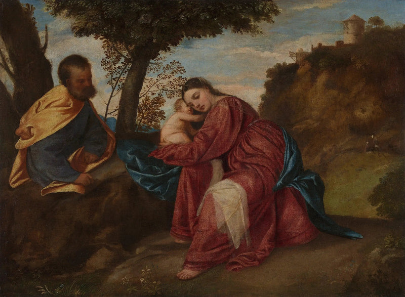 The Rest During the Flight into Egypt - Titian
