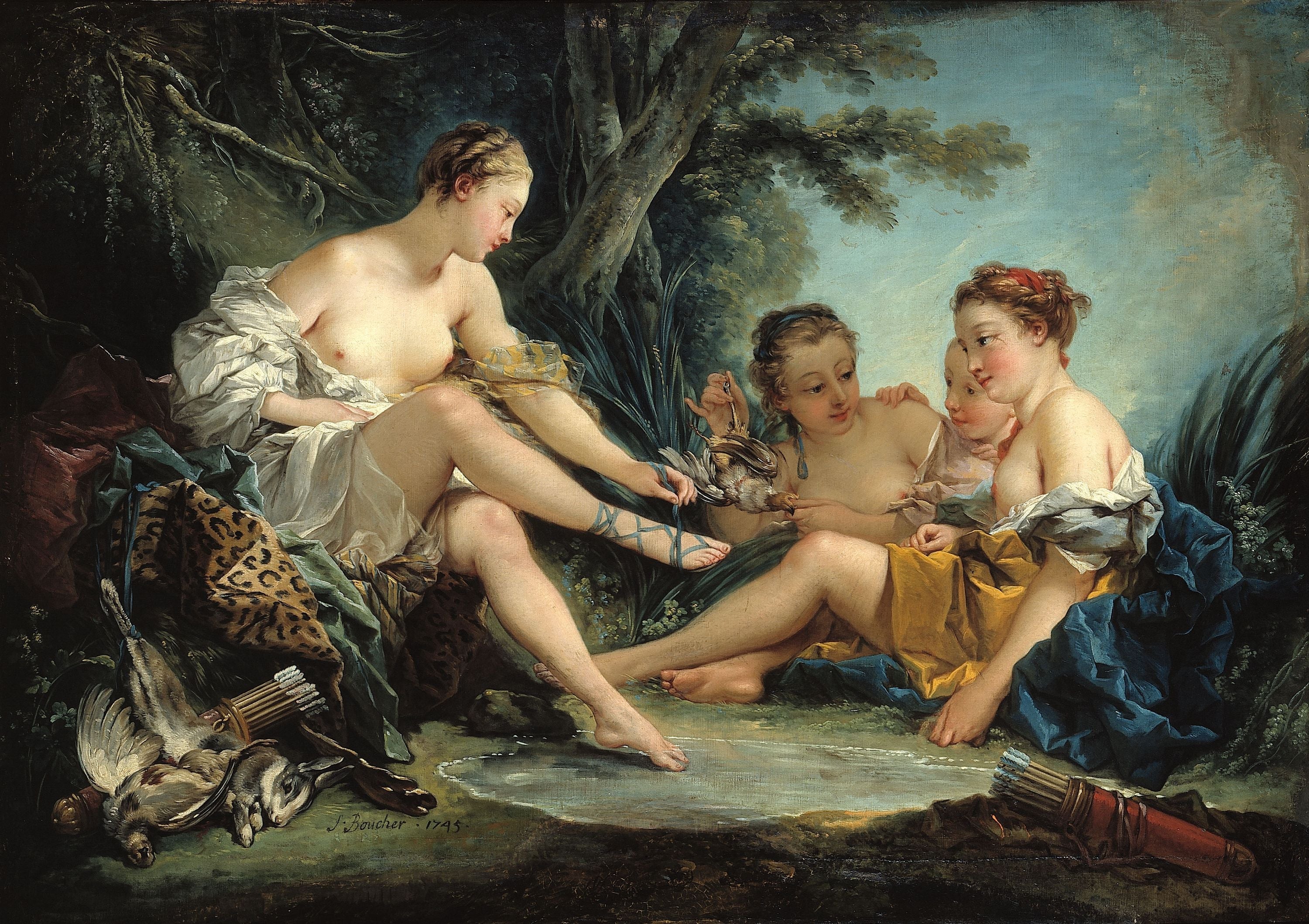 The Return of Diana the Huntress - François Boucher