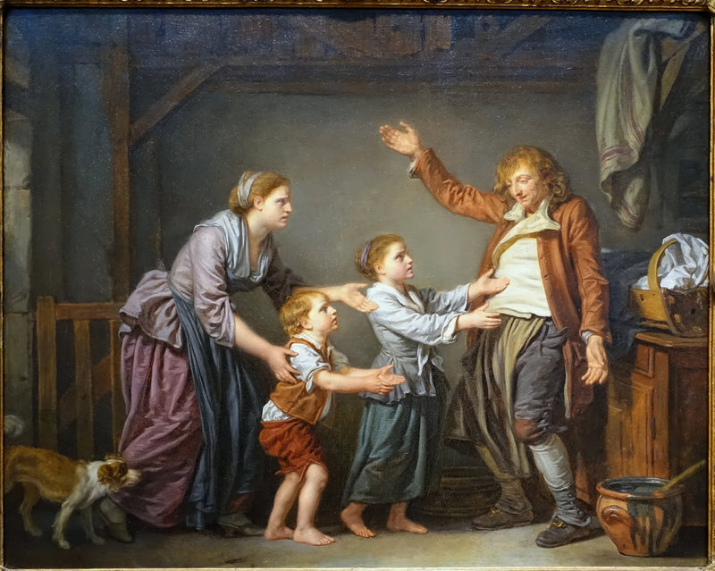 The Drunkard's Return - Jean-Baptiste Greuze