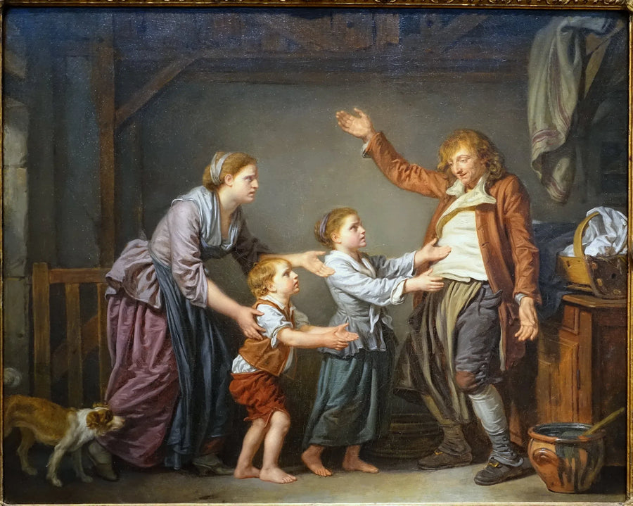 The Drunkard's Return - Jean-Baptiste Greuze