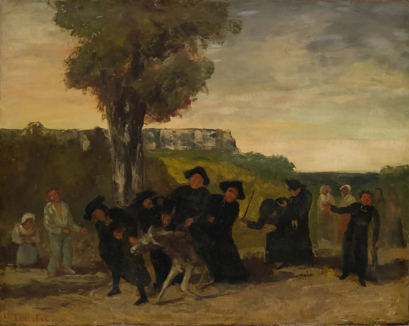 The Return of the Conference - Gustave Courbet