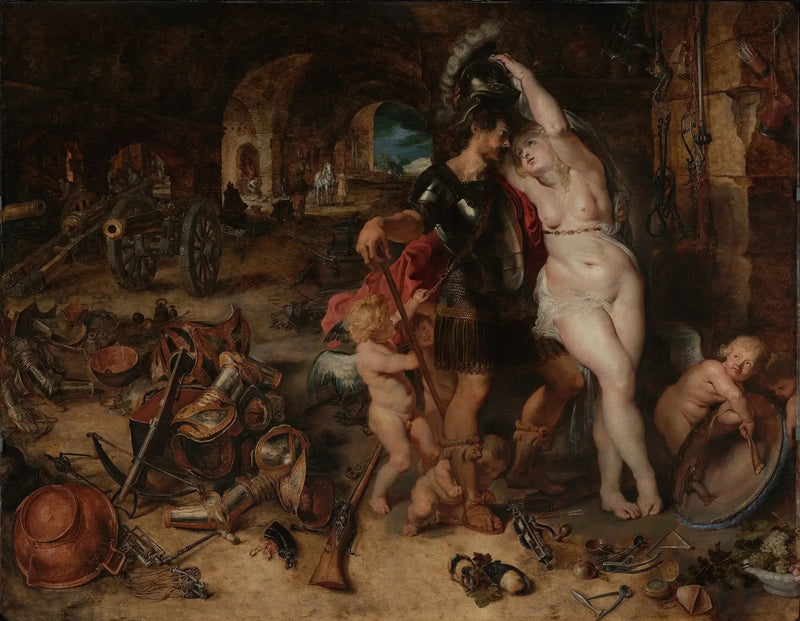 The Return of War: Mars Disarmed by Venus - Peter Paul Rubens