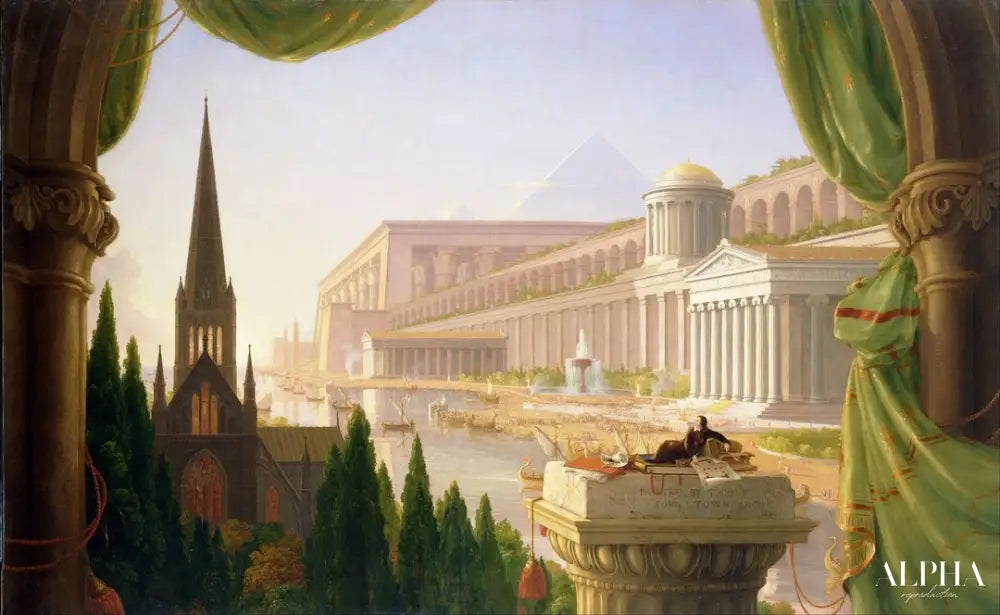 Le rêve de l'architecte - Thomas Cole - Reproductions de tableaux et peintures haut de gamme