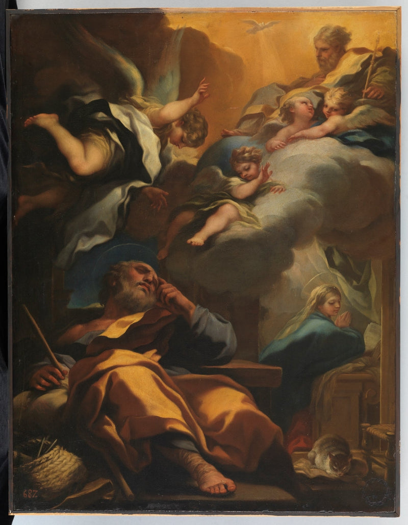The Dream of Saint Joseph - Luca Giordano