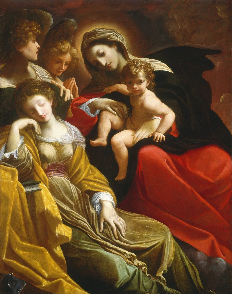 The Dream of Saint Catherine of Alexandria - Ludovico Carracci