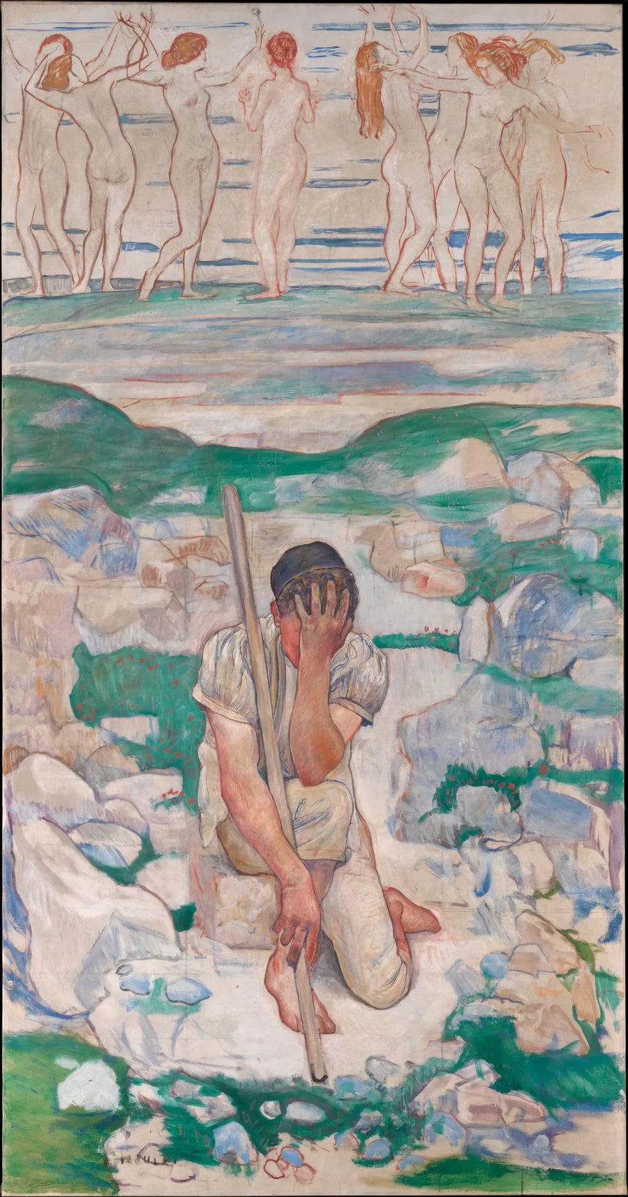 The Shepherd's Dream (Der Traum des Hirten) - Ferdinand Hodler