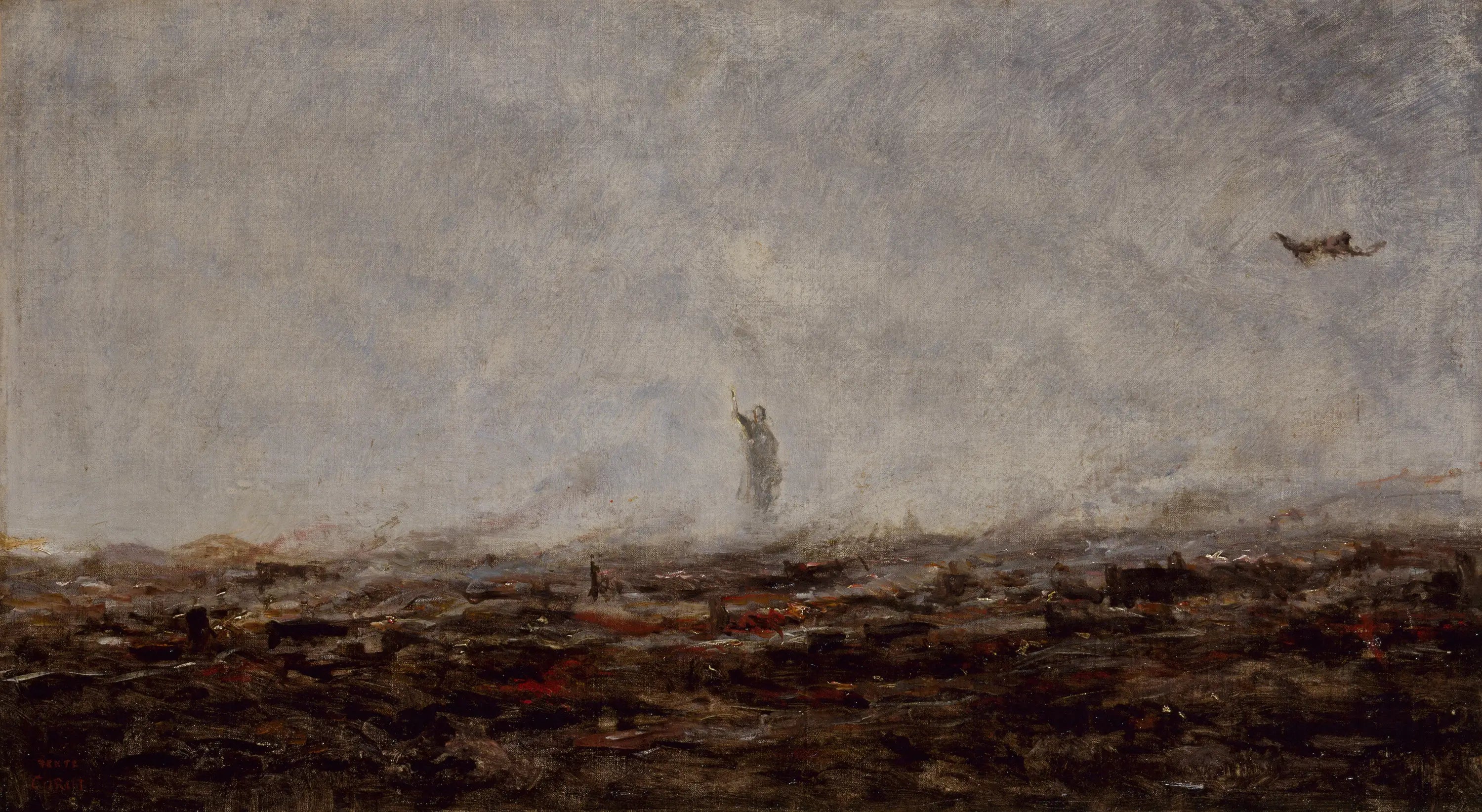 Le Rêve: Paris incendié septembre 1870 - Jean-Baptiste Camille Corot - Alpha Reproduction
