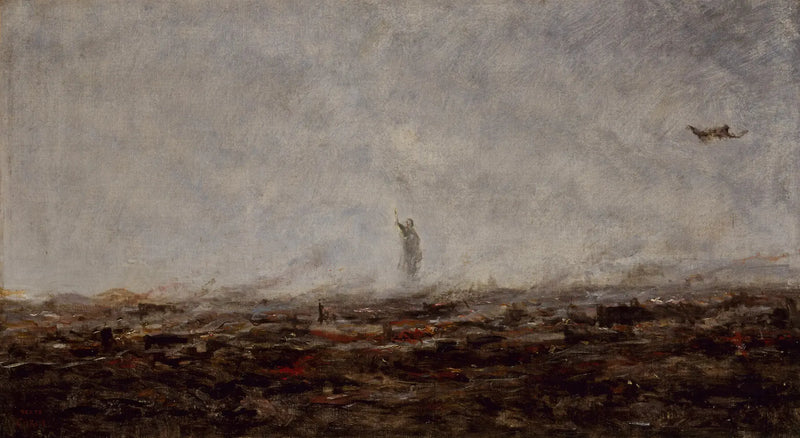 The Dream: Paris on Fire, September 1870 - Jean-Baptiste Camille Corot
