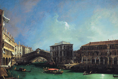The Rialto, from the North - Canaletto