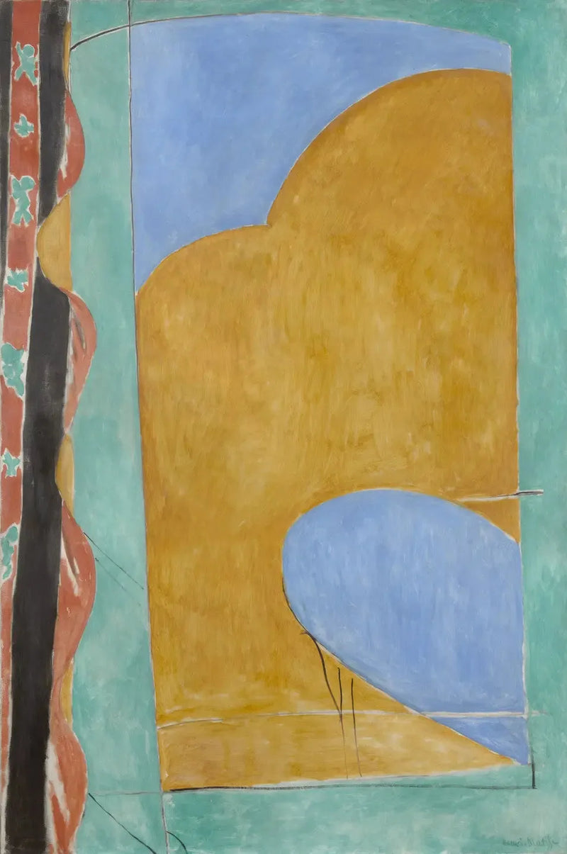 The Yellow Curtain - Henri Matisse