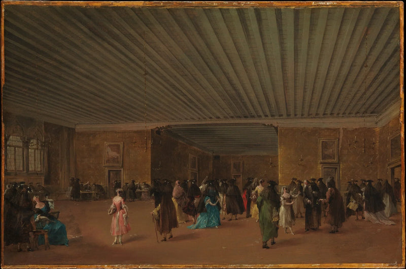 The Public Ridotto at the Dandolo Palace - Francesco Guardi