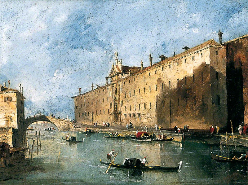 The « Rio dei mendicanti » - Francesco Guardi