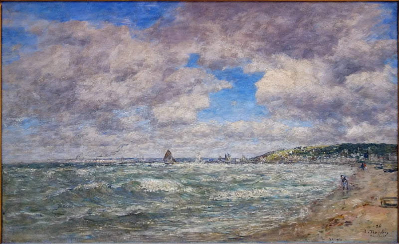 The Shore of Deauville - Eugène Boudin