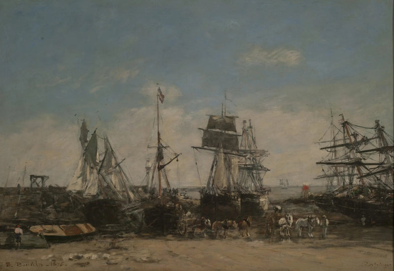 The Shore of Portrieux, Côtes-du-Nord - Eugène Boudin