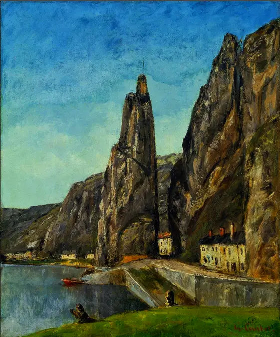 The Rock at Bayard, in Dinant - Gustave Courbet
