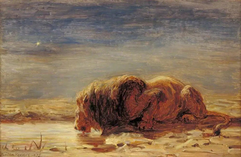 The King Drinks - Briton Rivière