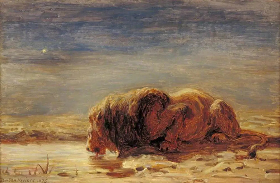 The King Drinks - Briton Rivière