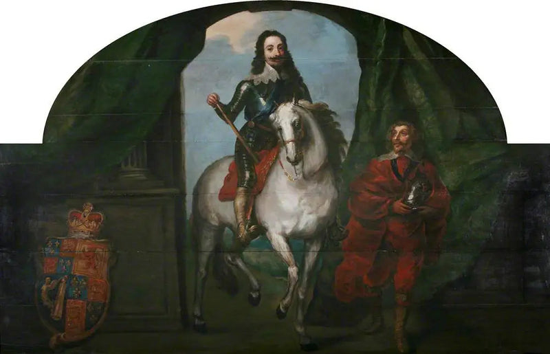 King Charles I (1600-1649) and his squire Mr. de St Antoine, chevalier d'Epergnon - Antoine van Dyck