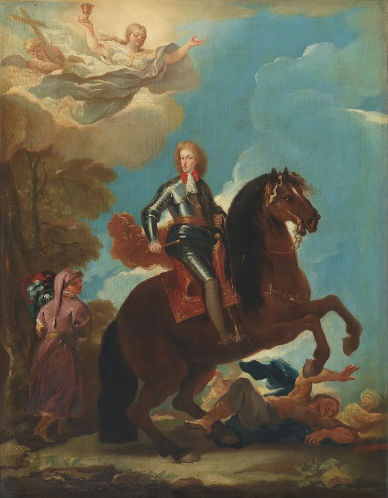 King Charles II of Spain on horseback - Luca Giordano