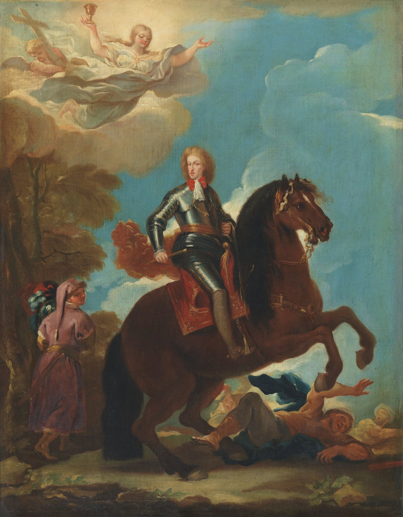 King Charles II of Spain on horseback - Luca Giordano